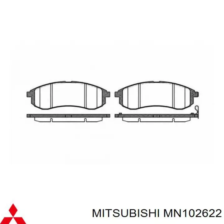 Тормозні колодки Mitsubishi MN102622