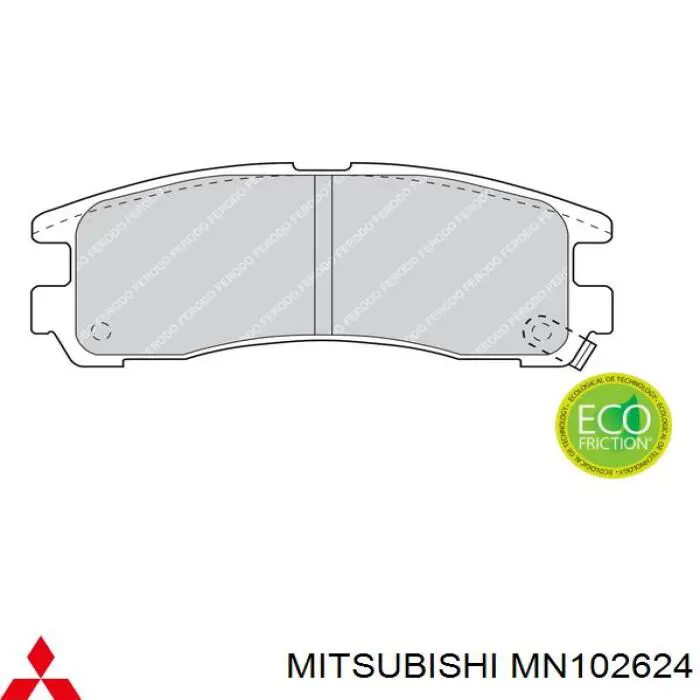 Купити MN102624 Mitsubishi Задні колодки
