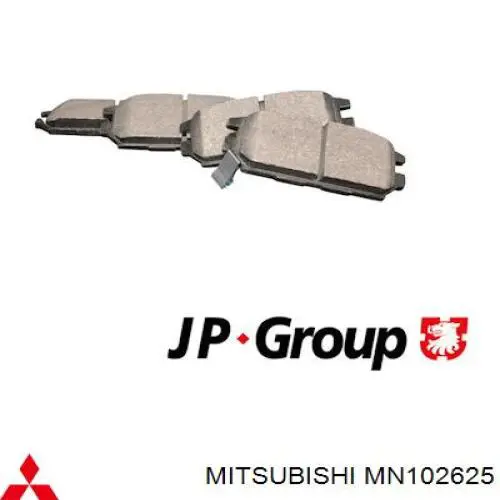 Задні гальмівні колодки Mitsubishi MN102625 ціна, від 21.47 USD
