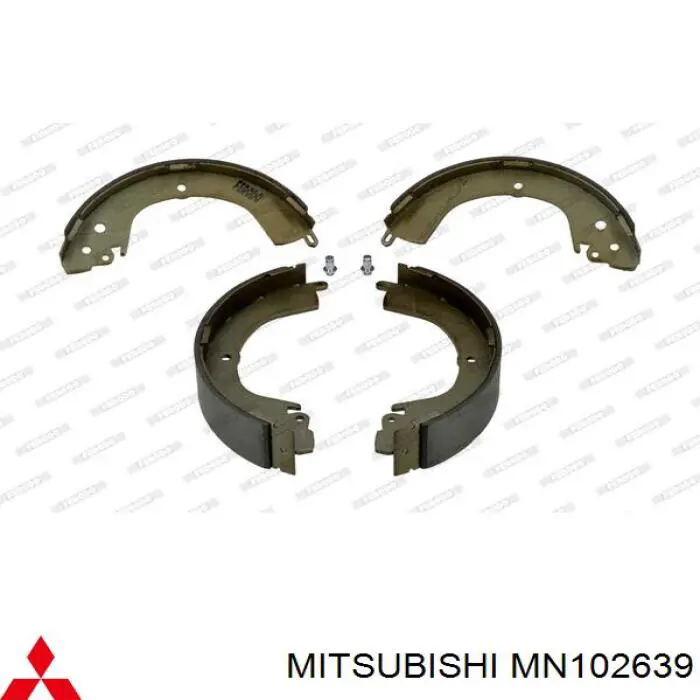 Колодки гальмові задні, барабанні Mitsubishi MN102639 ціна, від 29.72 USD
