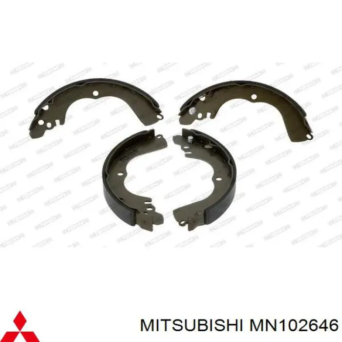 Колодки гальмові задні, барабанні Mitsubishi MN102646 ціна, від 20.92 USD