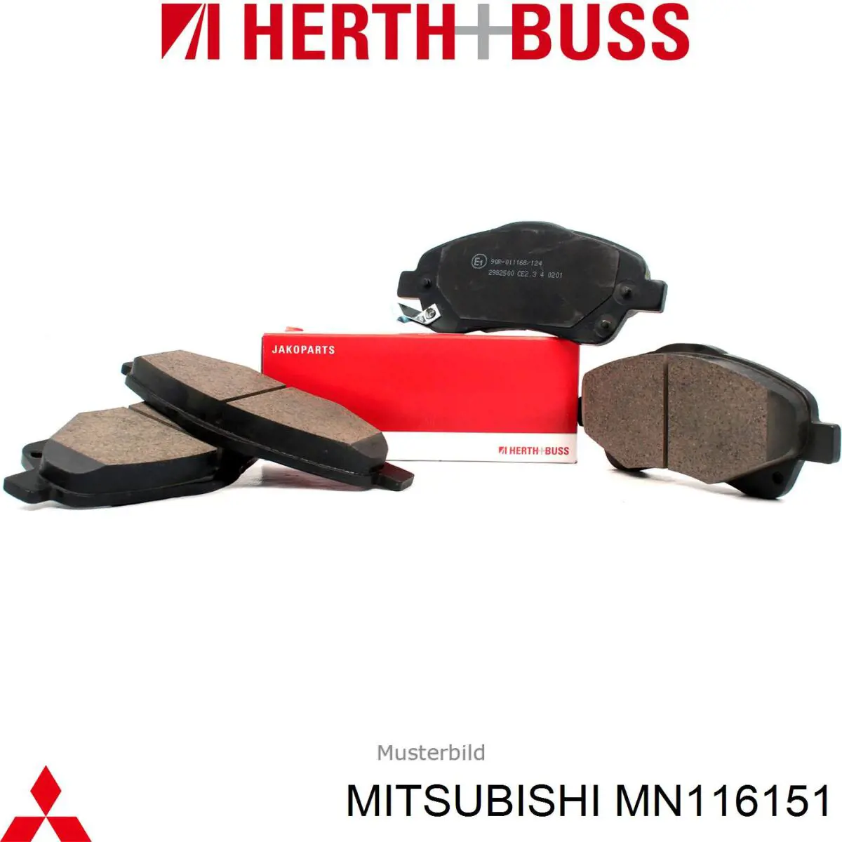 Купити MN116151 Mitsubishi Колодки гальмівні передні, дискові
