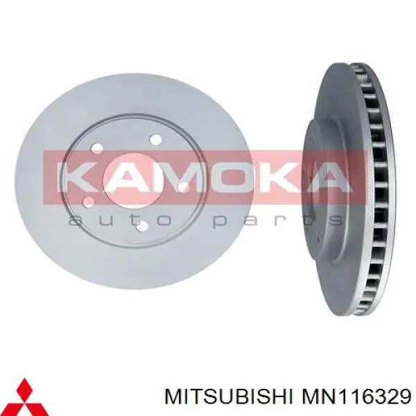 Диск переднього гальма Mitsubishi MN116329 ціна, від 25.34 USD