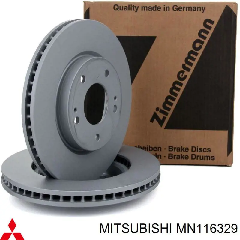 Гальмівні диски передні MN116329 Mitsubishi