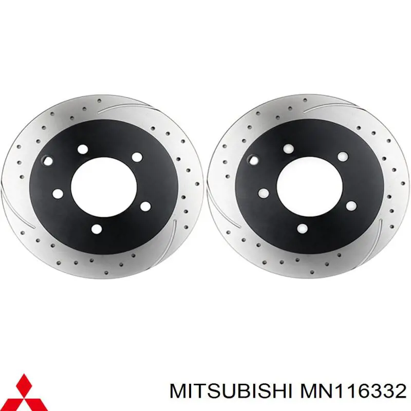 MN116332 Mitsubishi диск гальмівний задній