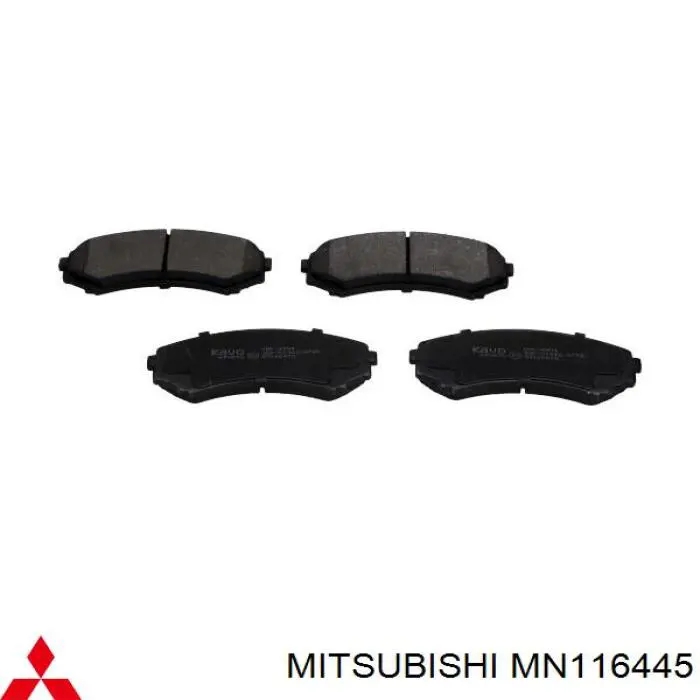 MN116445 Mitsubishi Передні гальмівні колодки