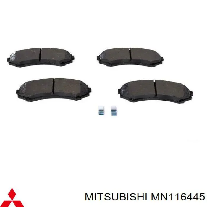 Гальмівні колодки Mitsubishi MN116445 ціна, від 29.11 USD