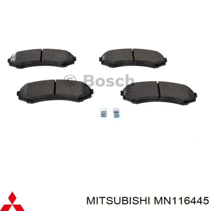 Купити MN116445 Mitsubishi Колодки гальмівні передні, дискові