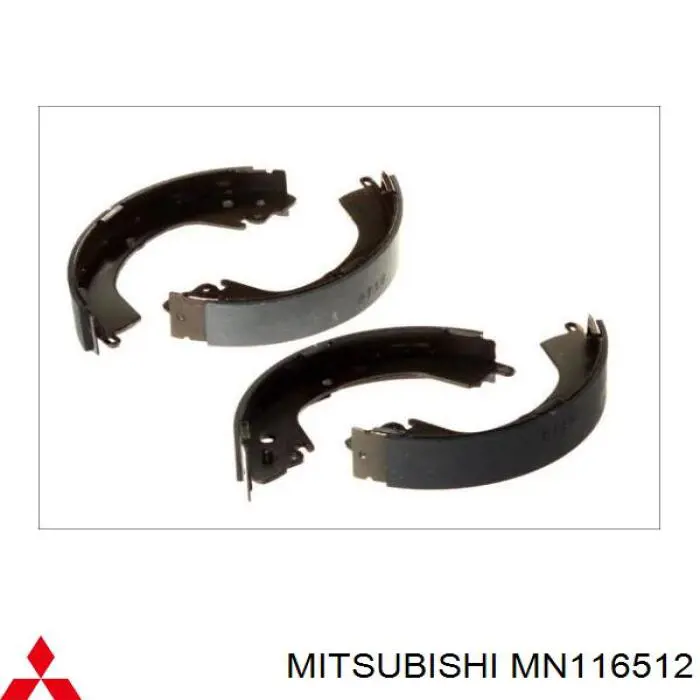 Колодки гальмові задні, барабанні Mitsubishi MN116512 ціна, від 29.89 USD