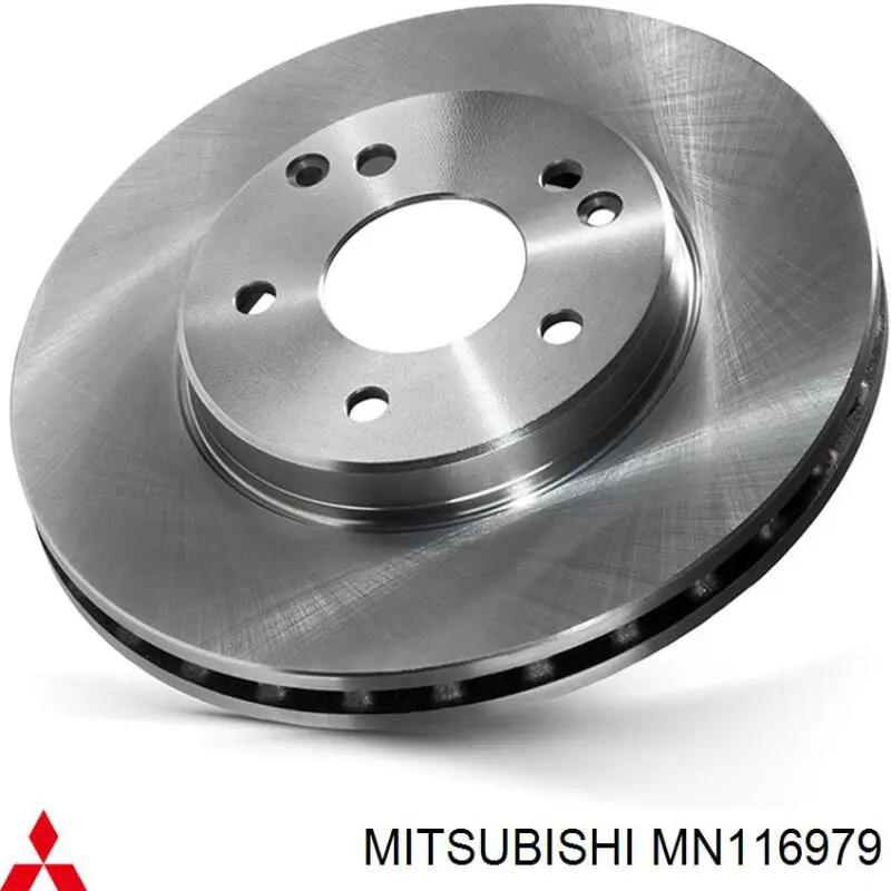 MN116979 Mitsubishi Гальмо дискове переднє