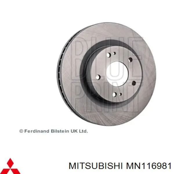MN116981 Mitsubishi Гальмо дискове переднє