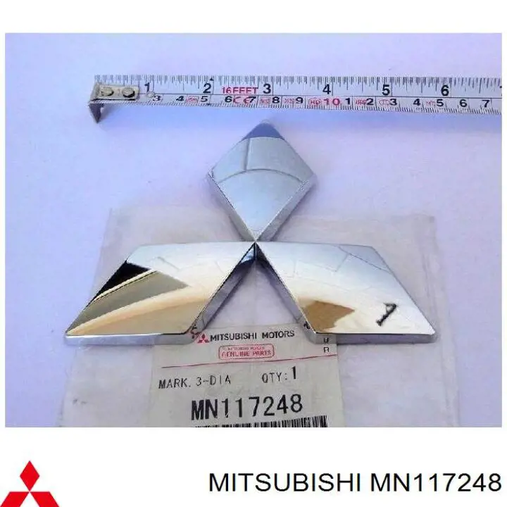 Емблема на решітку радіатора Mitsubishi MN117248 ціна, від 10.14 USD