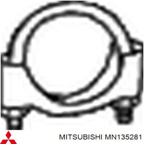 Кріплення глушника переднє Mitsubishi MN135281 ціна, від 1.18 USD