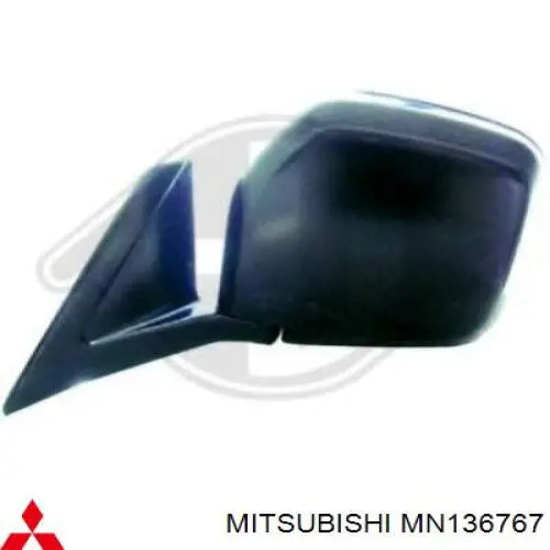 MN136767 Mitsubishi Дзеркало заднього виду, ліве