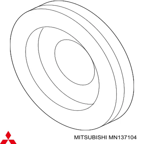 MN137104 Mitsubishi шків колінвала