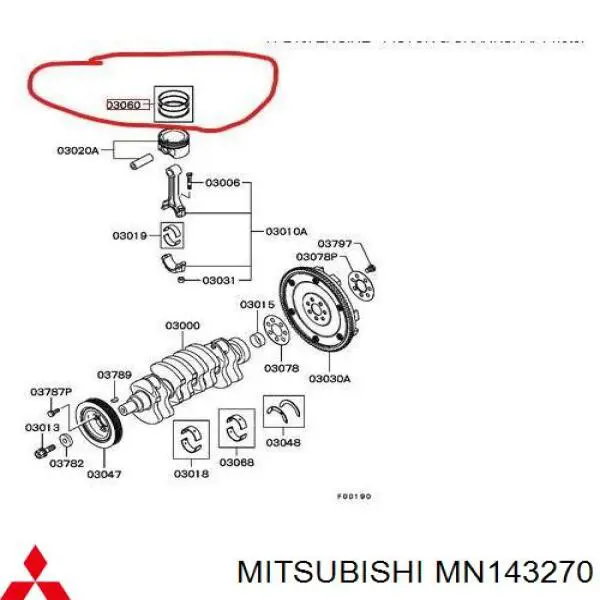 Кільця поршневі на 1 циліндр, STD. Riken 20270STD ціна, від 18.21 USD