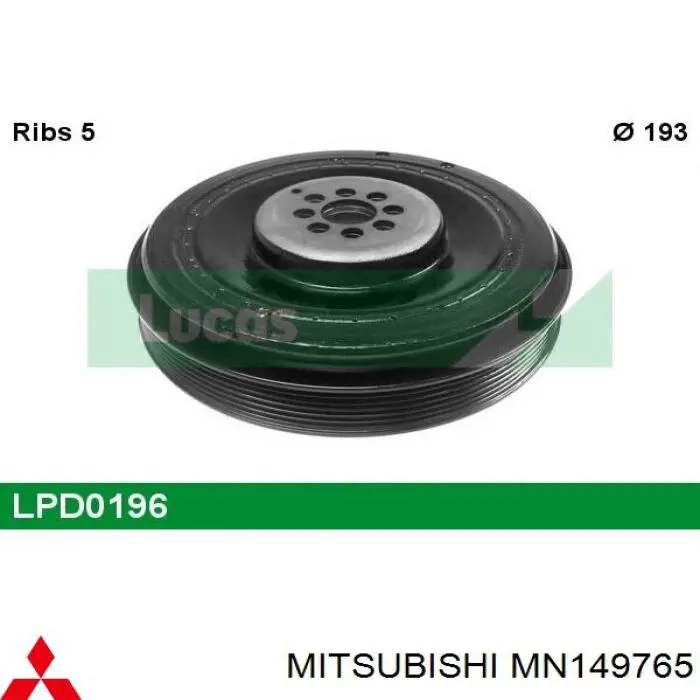 Шків колінвала (демпфер ) Japan Parts PU516 ціна, від 42.50 USD