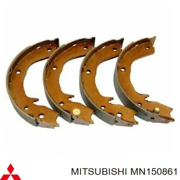 MN150861 Mitsubishi колодки ручника/стоянкового гальма