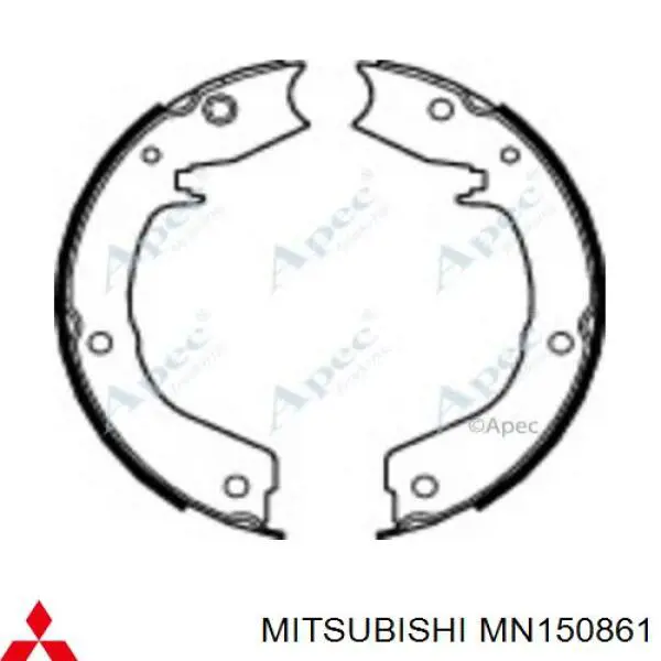Купити MN150861 Mitsubishi Гальмівні колодки гальма стоянки