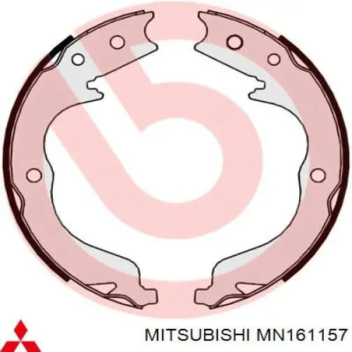 Купити MN161157 Mitsubishi Гальмівні колодки гальма стоянки