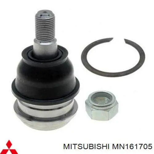 Важіль передньої підвіски нижній, лівий MN161705 Mitsubishi