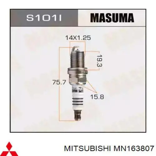 Свічки Mitsubishi MN163807