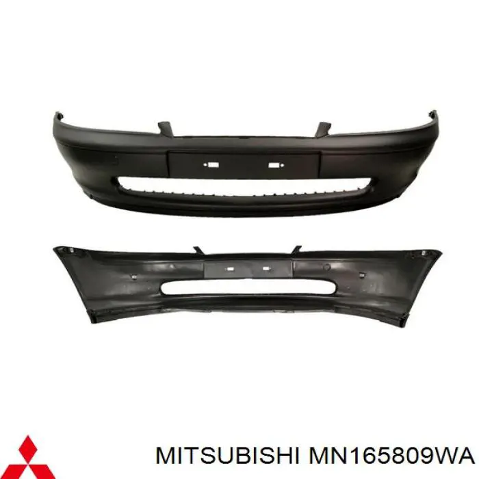 MN161540BA Chrysler Бампер передній в зборі