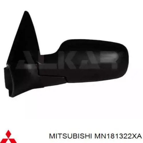 MN181322XA Mitsubishi Молдинг бампера заднього, правий