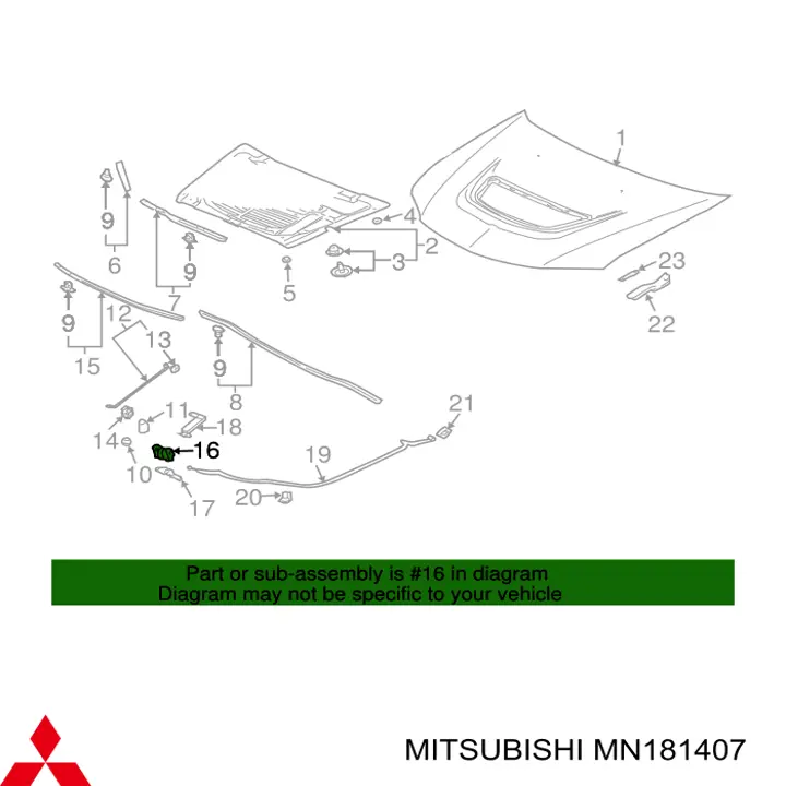  MN181407 Mitsubishi