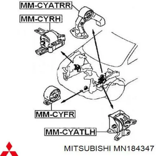  Mitsubishi MN184347 ціна, від 13.26 USD