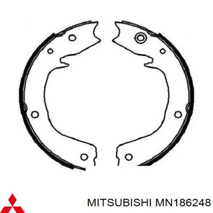 Купити MN186248 Mitsubishi Гальмівні колодки гальма стоянки
