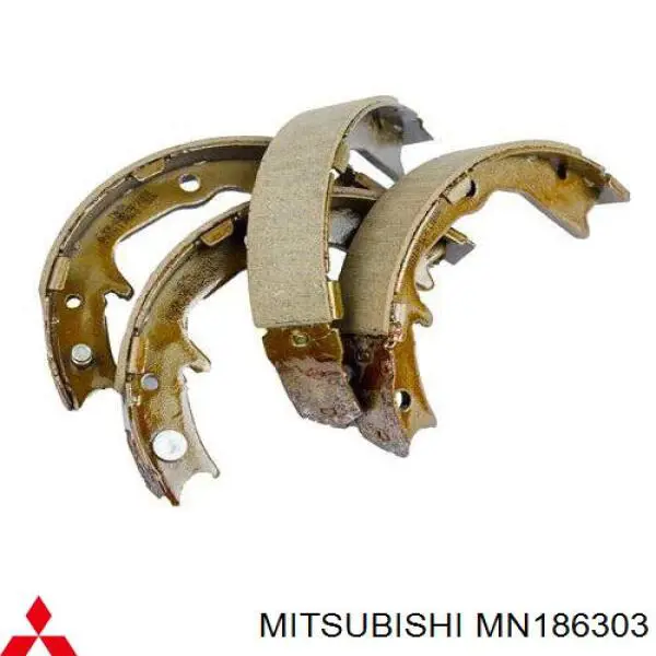 Купити MN186303 Mitsubishi Колодки гальмові задні, барабанні