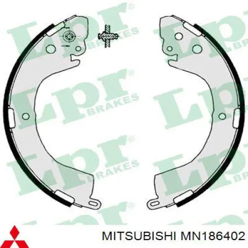 Купити MN186402 Mitsubishi Колодки гальмові задні, барабанні