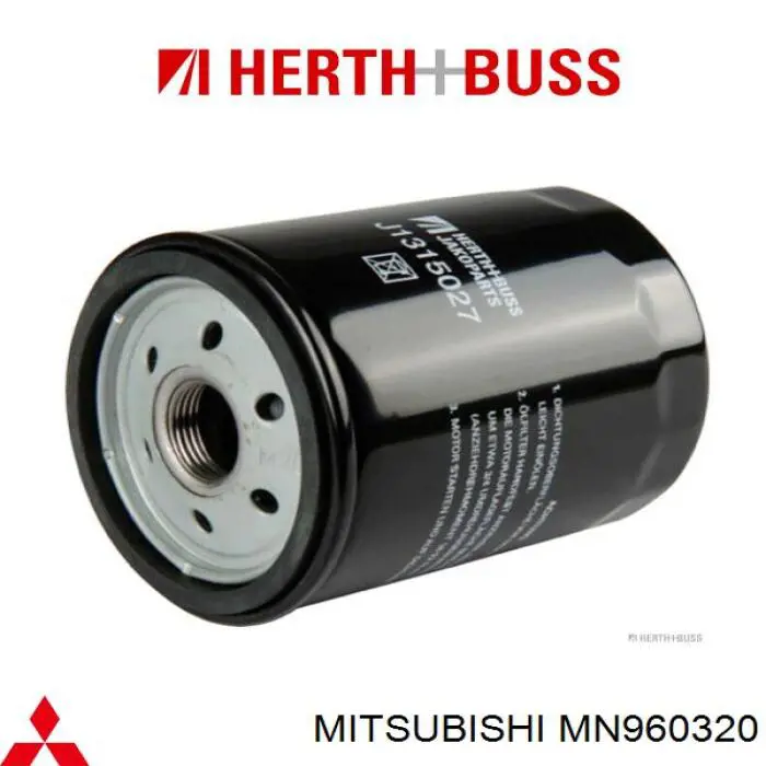 Масляний фільтр MN960320 Mitsubishi