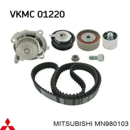 Комплект ГРМ Mitsubishi MN980103 ціна, від 108.44 USD