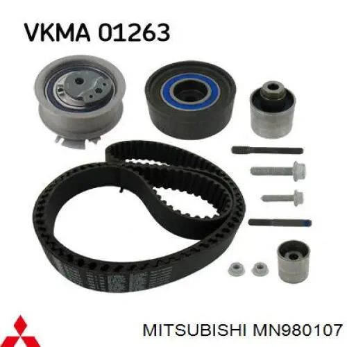 Купити MN980107 Mitsubishi Ролик паразитний ГРМ