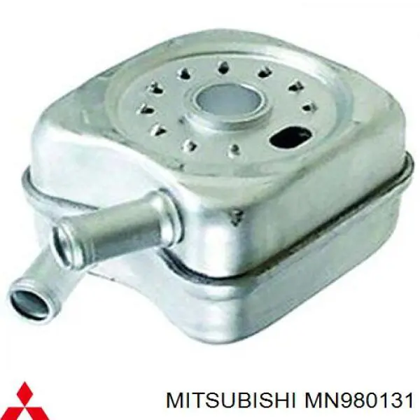 MN980131 Mitsubishi радіатор масляний (холодильник, під фільтром)