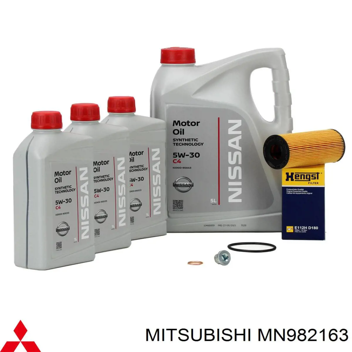 Пробка піддона двигуна Mitsubishi MN982163 ціна, від 2.14 USD