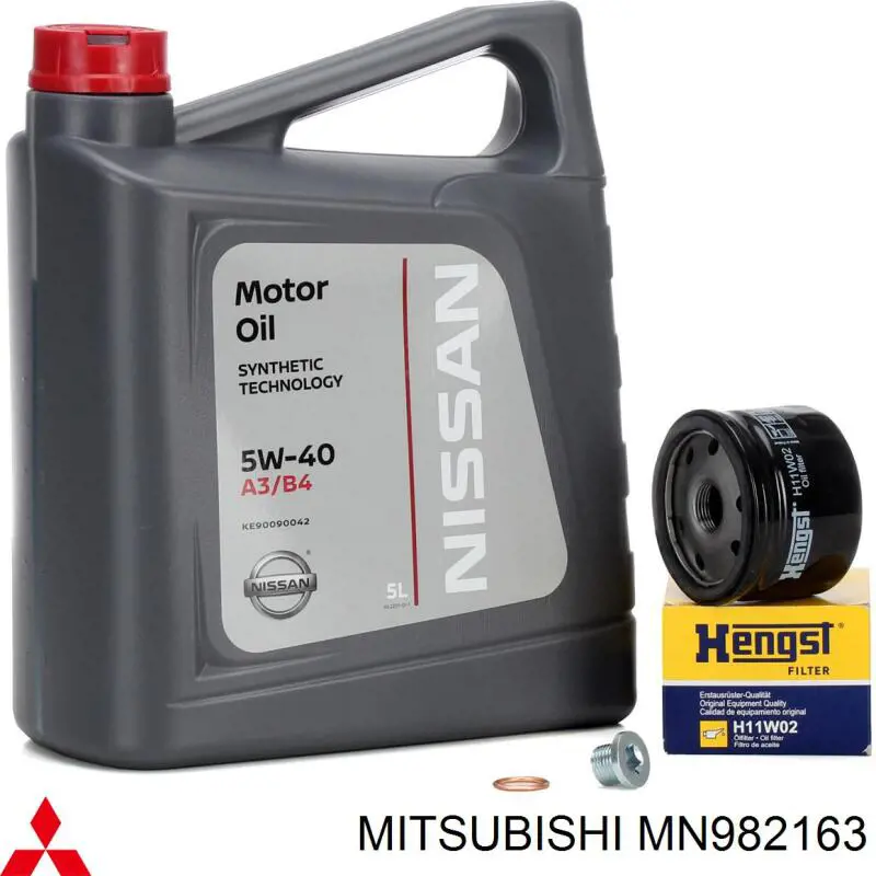 Купити MN982163 Mitsubishi Пробка піддона двигуна