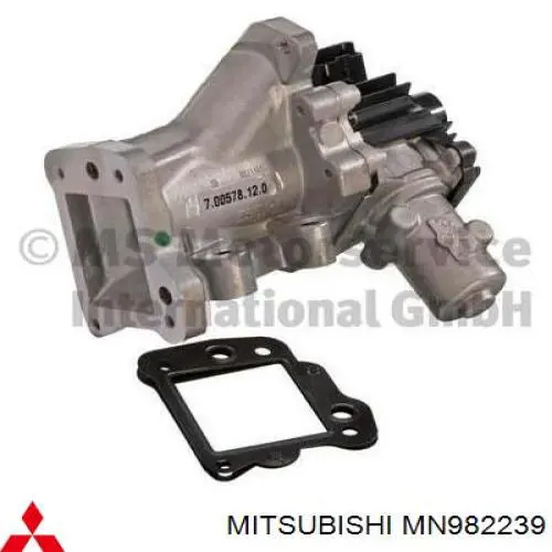 MN982239 Mitsubishi клапан egr, рециркуляції газів
