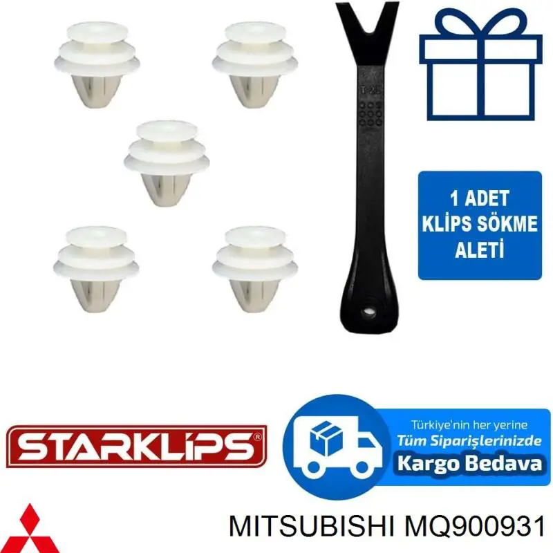 Пістон (кліп) кріплення обшивки дверей Mazda G35068AB1 ціна, від 0.58 USD
