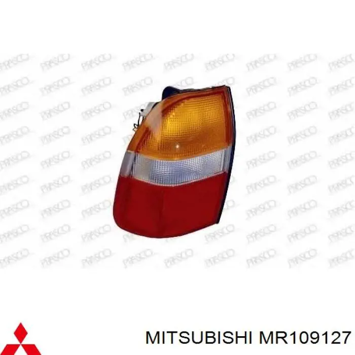 Скло заднього ліхтаря, лівого MR109127 Mitsubishi