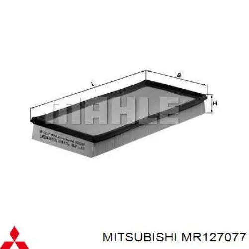 Купити MR127077 Mitsubishi Автомобільний фільтр повітря