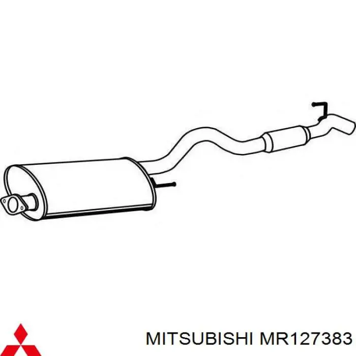 Глушник, центральна частина Mitsubishi L 200 (K60, K70) (Міцубісі Л200)