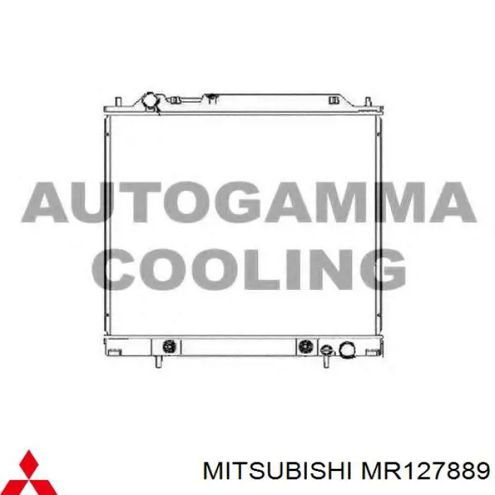 Радіатор охолодження двигуна MR127889 Mitsubishi