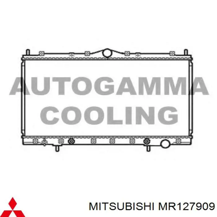 MB906417 Mitsubishi радіатор охолодження двигуна