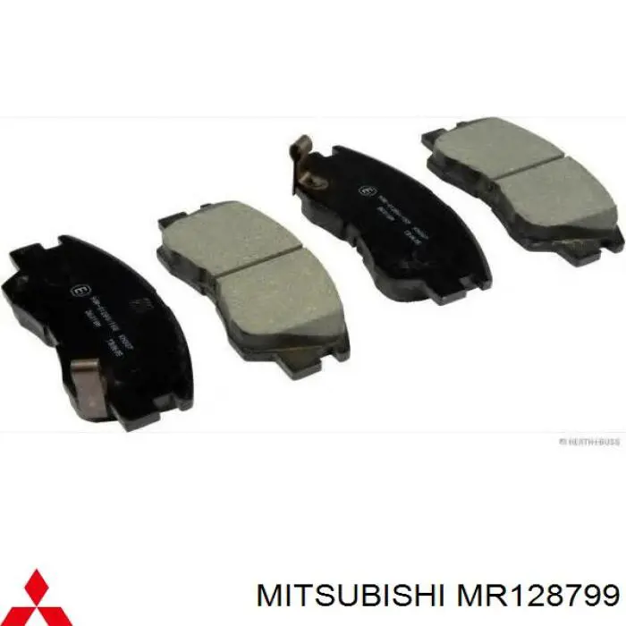 MR128799 Mitsubishi колодки гальмівні передні, дискові