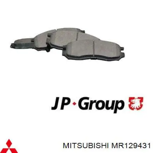 MR129431 Mitsubishi колодки гальмівні передні, дискові