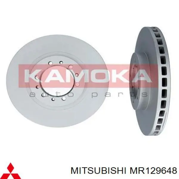 Диск переднього гальма Mitsubishi MR129648 ціна, від 38.71 USD