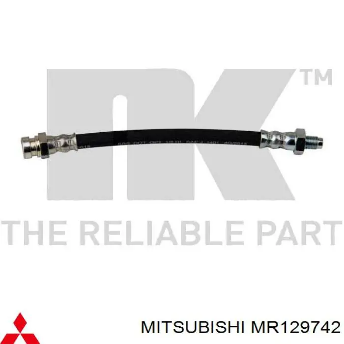 Купити MR129742 Mitsubishi Гальмівні шланги передні